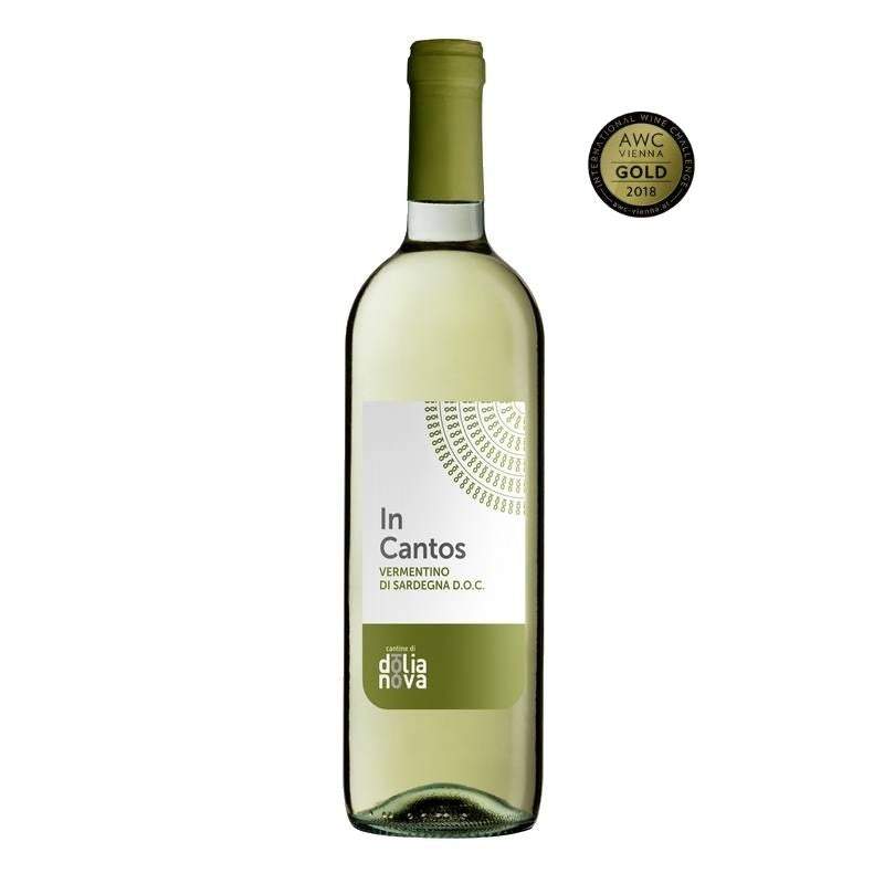 In Cantos Vermentino di Sardegna DOC white wine from Sardinia by Cantina di Dolianova