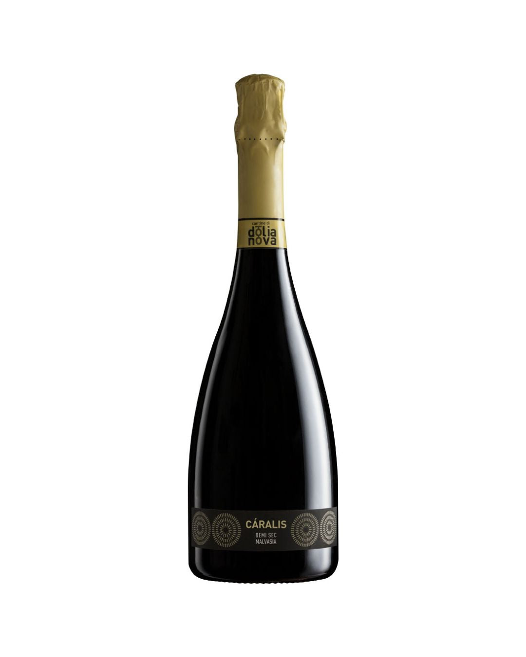 Càralis Malvasia Sarda Sparkling Demi Sec Sardinian white wine bottle front label