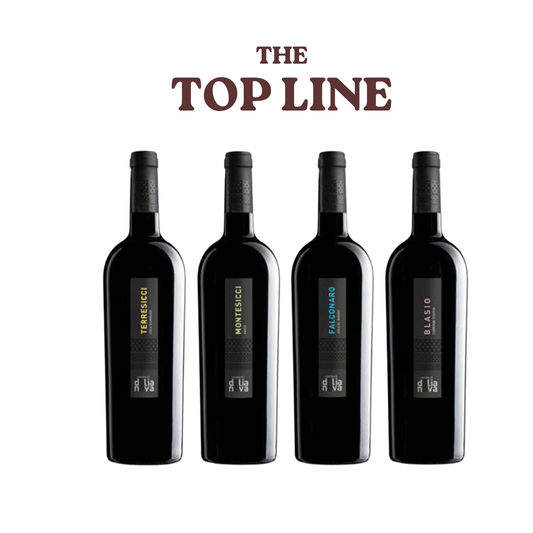 Dolianova Top Line 12 bottle Sardinian wine case featuring Terresicci, Montesicci, Falconaro and Blasio