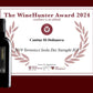 Terresicci Isola dei Nuraghi IGT Sardegna red wine with WineHunter Award 2024 certificate from Merano Wine Festival