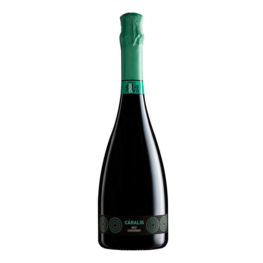 Càralis Chardonnay Sparkling Brut Sardinian white wine bottle front label